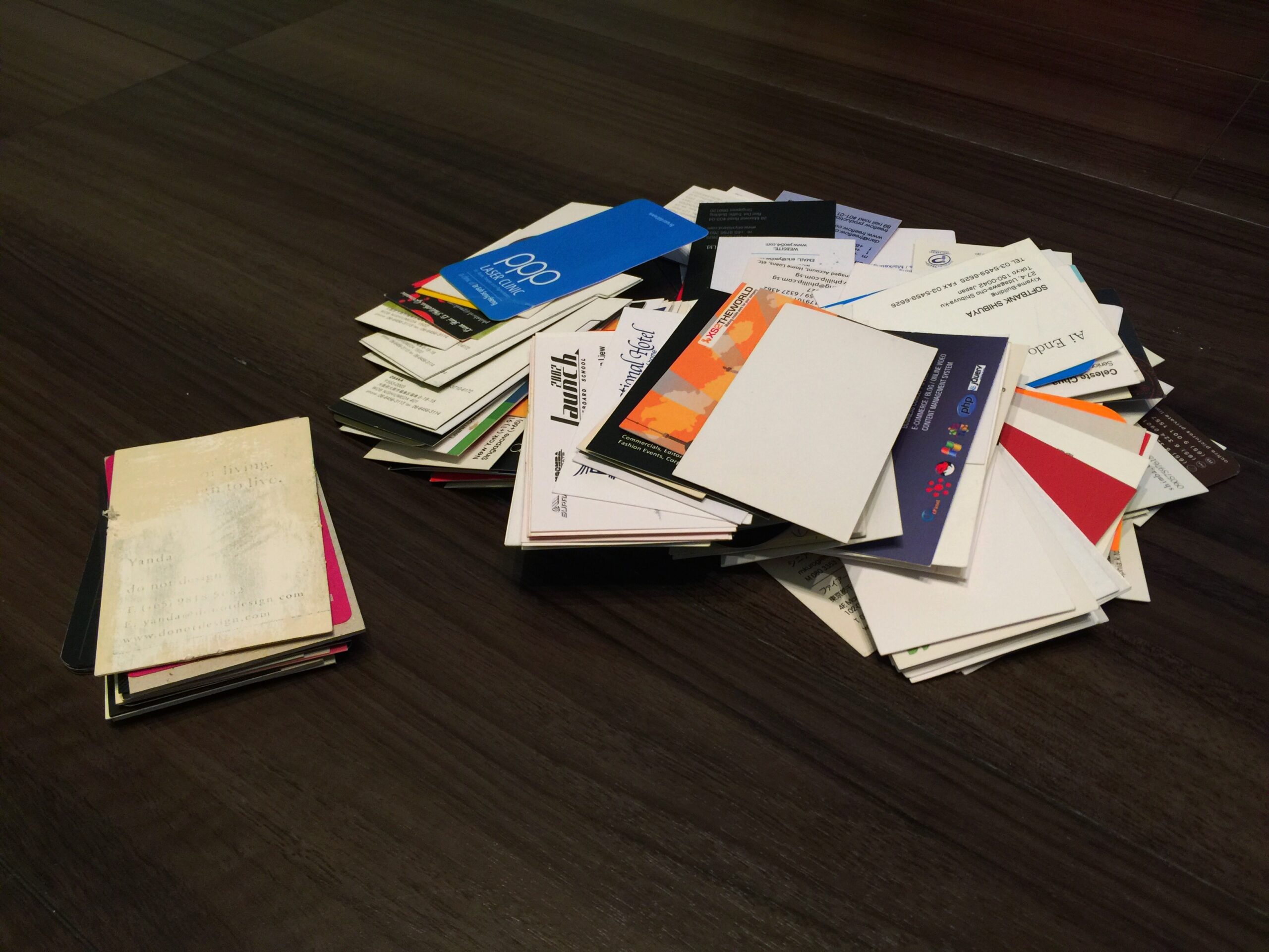 Decluttering Business Cards - Alex Kwa