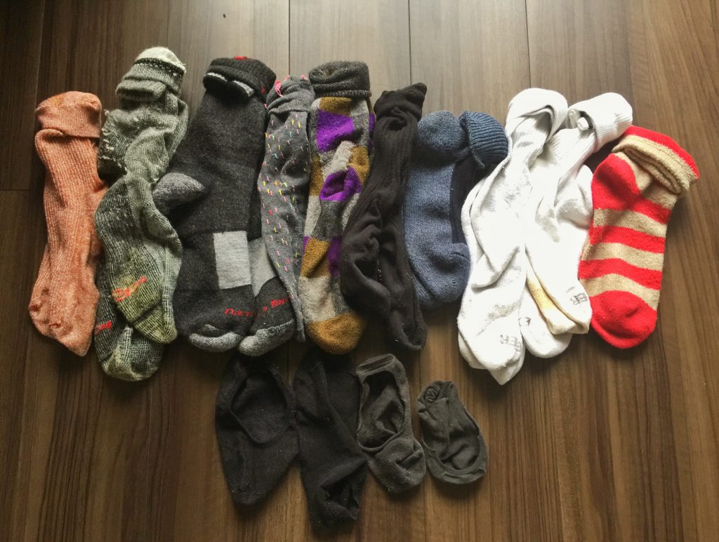 All my socks.