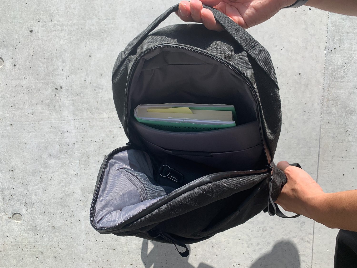 A selfie moment with @aprillockhart + the Small Indi Backpack. 🌞