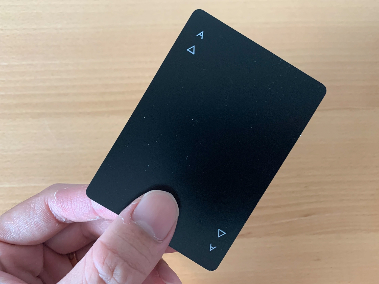 These black playing cards are really... black.
