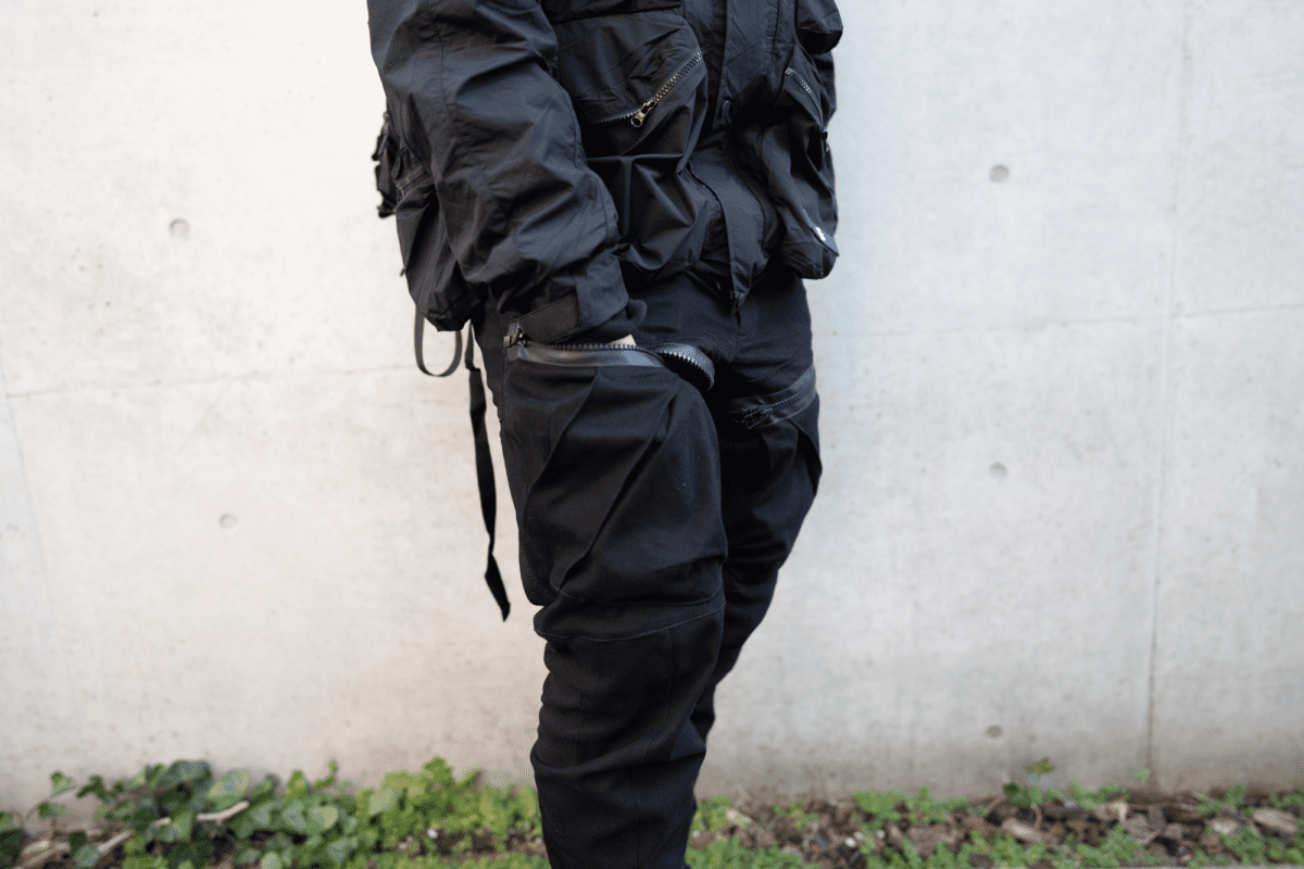 Riot Division 2 Pockets Zipped Heavy Cotton Pants - Alex Kwa