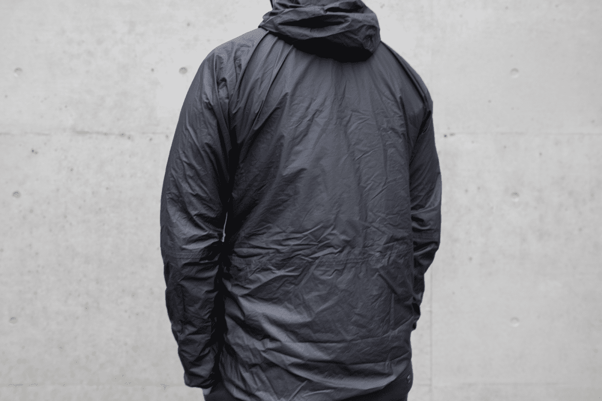 Rain jacket that hot sale folds into itself