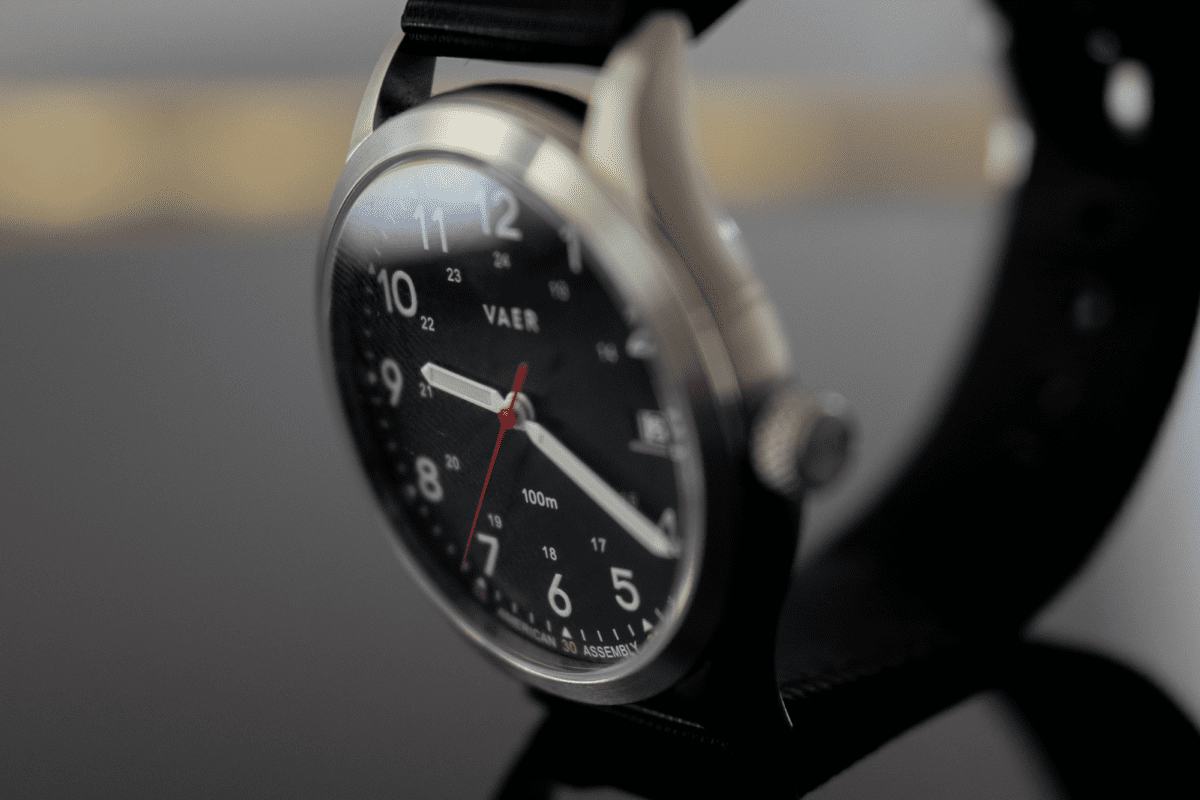 316L Stainless Steel Case on the Vaer C5 Field Watch