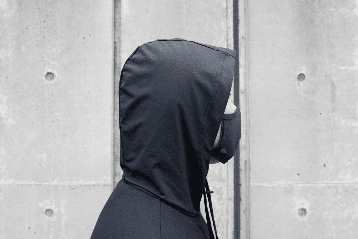 The GORUCK Face Mask looks great with the Wool&Prince Travel Hoodie.