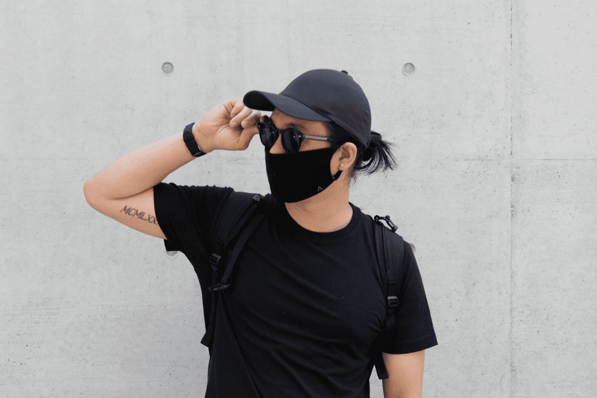 With the SEAGALE Ultralight Cap, Western Rise StrongCore Merino Face Mask, Western Rise X Cotton Everyday Tee, and Minaal Daily Bag.