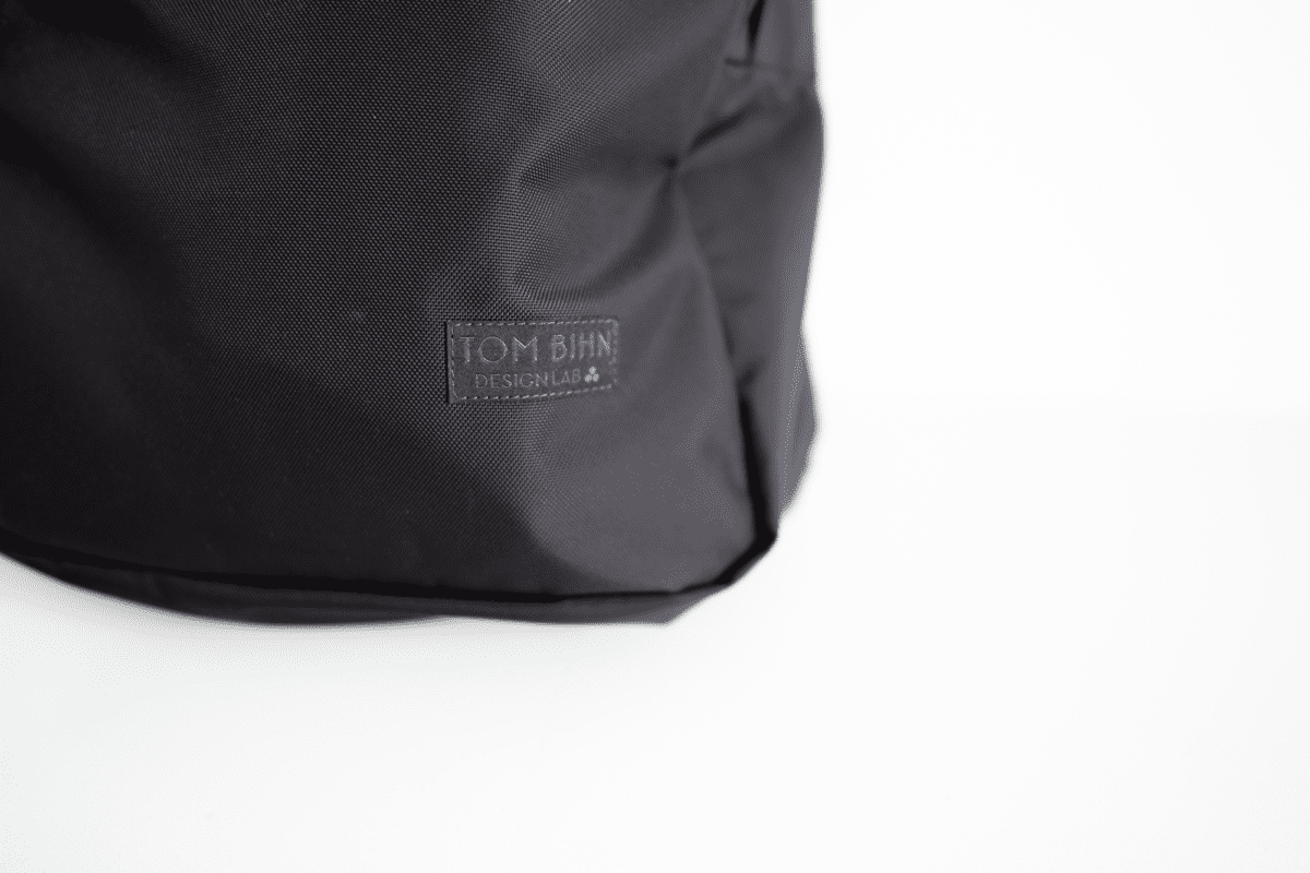 TOM BIHN Design Lab logo tag.