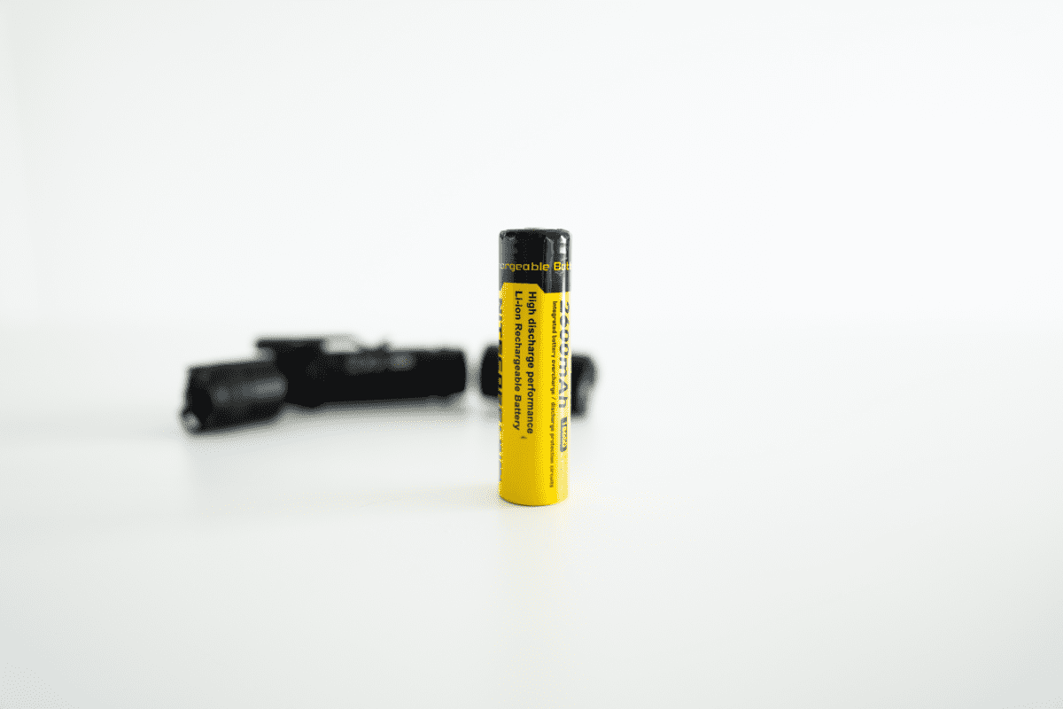 Battery included with the Nitecore MH11.