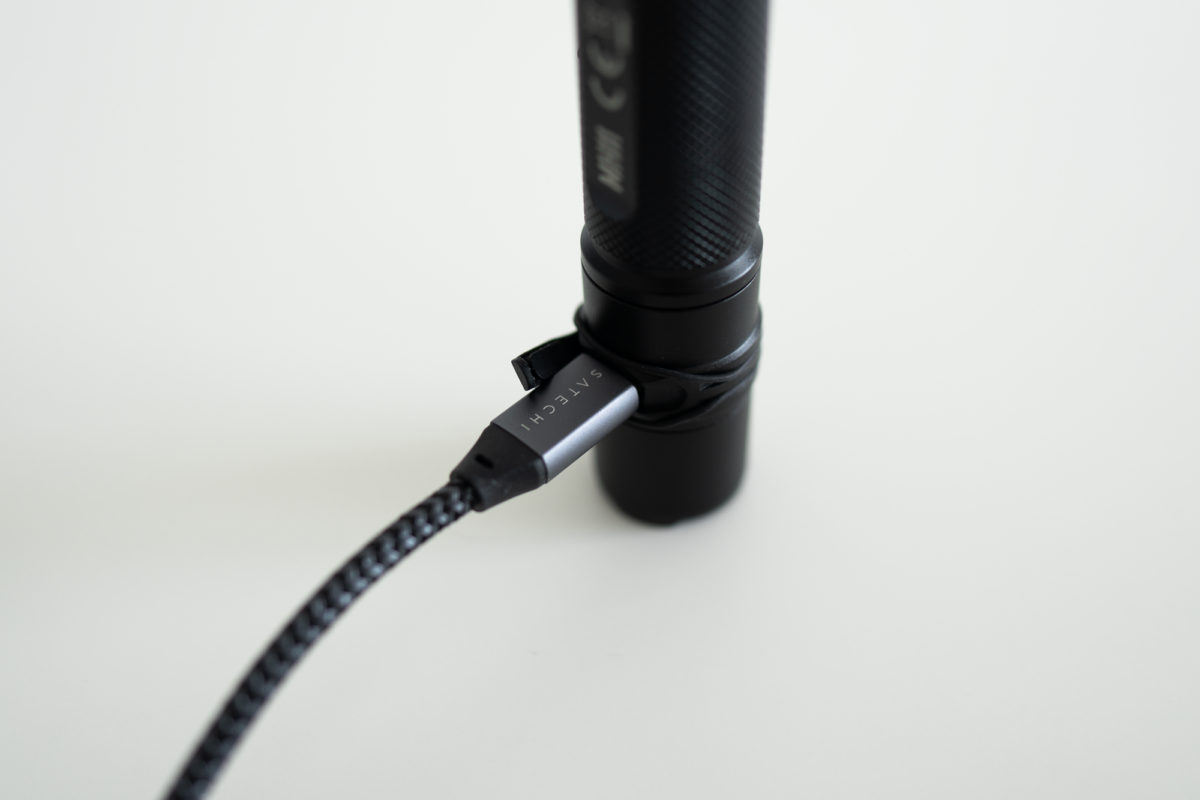 Charging port of the Nitecore MH11.