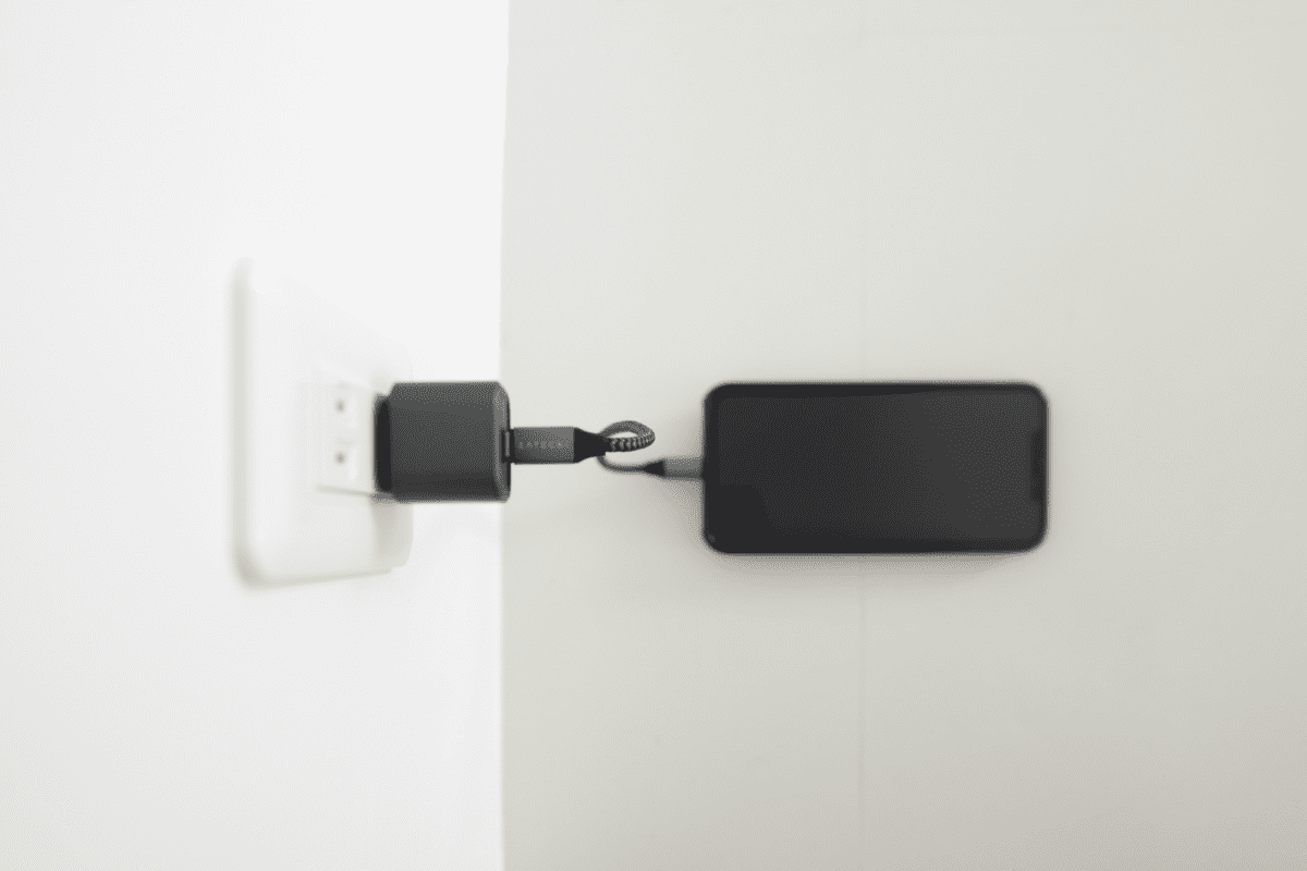 The NOMAD 20W Power Adapter with the Satechi 10-Inch USB-C to Lightning Cable.