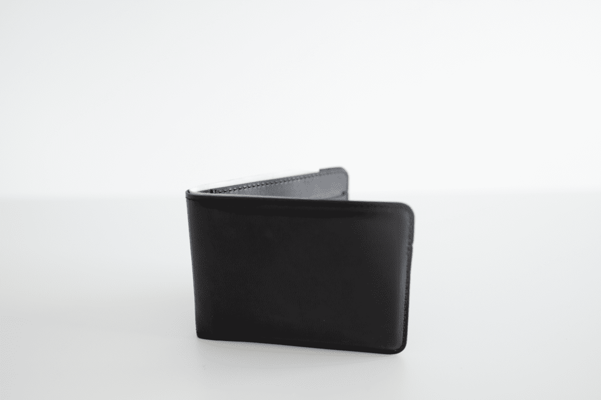 Small Leather Bifold Logo Wallet